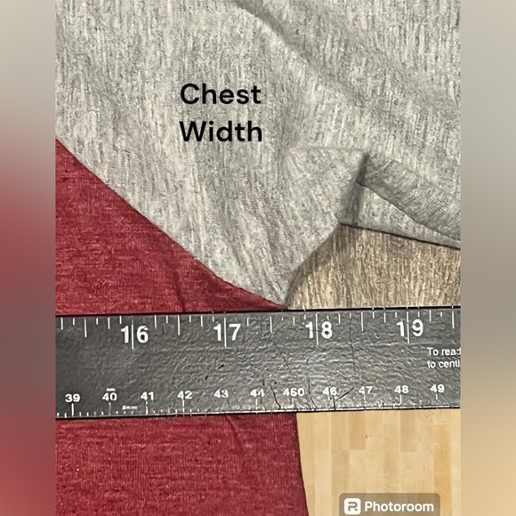 Women’s Polo Assn. Medium Gray Maroon Lightweight Striped Shirt Long Sleeve - Picture 6 of 7